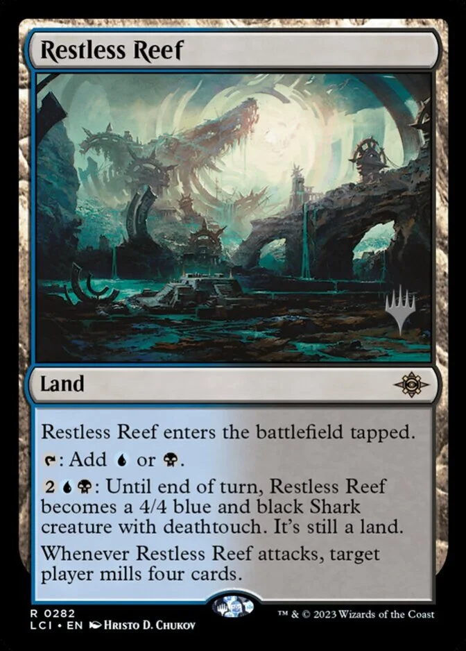 Restless Reef <planeswalker stamp> [LCI] (F)