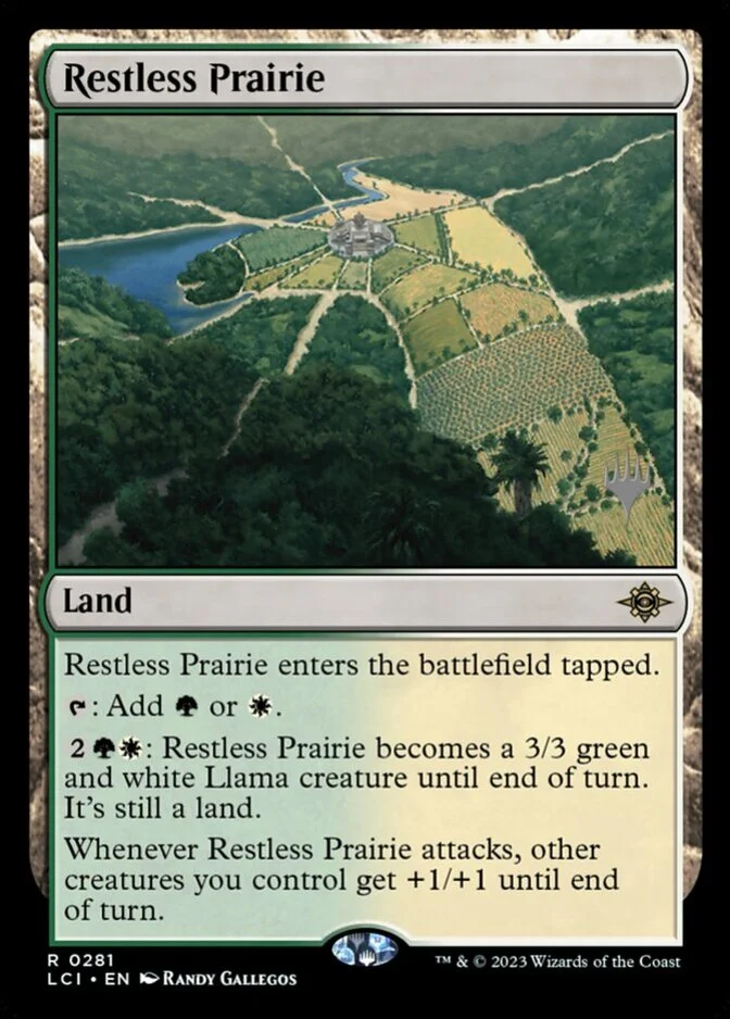 Restless Prairie <planeswalker stamp> [LCI]