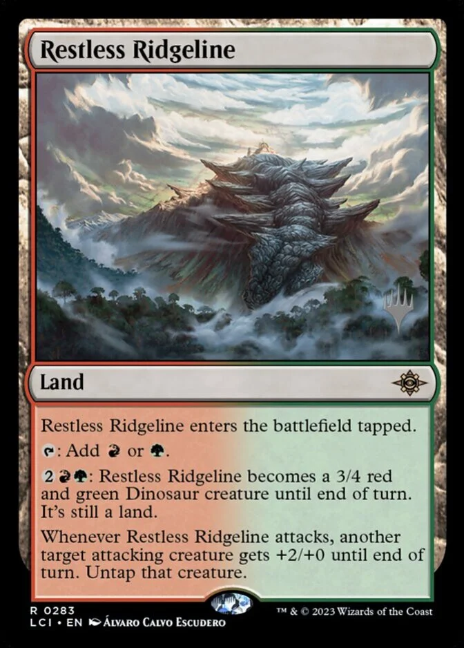 Restless Ridgeline <planeswalker stamp> [LCI] (F)