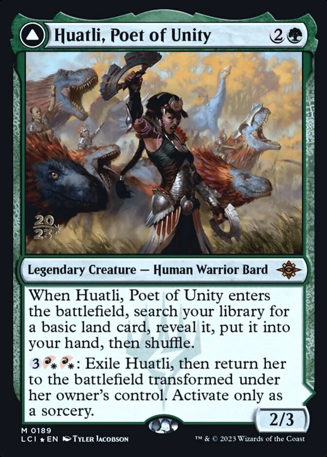 Huatli, Poet of Unity <prerelease> [LCI] (F)
