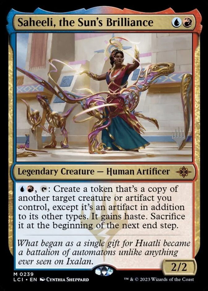 Saheeli, the Sun's Brilliance <planeswalker stamp> [LCI] (F)