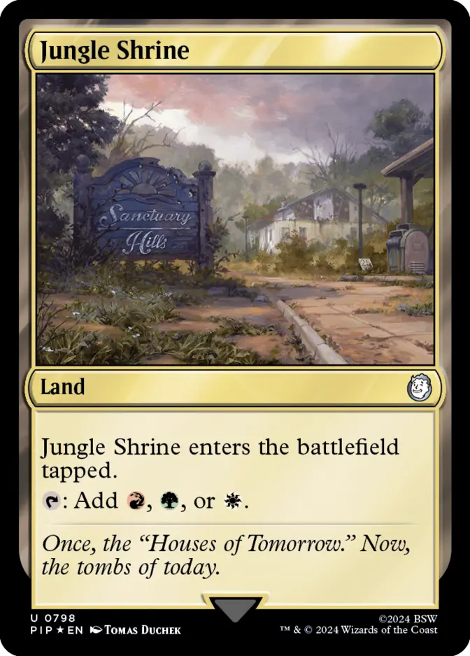 Jungle Shrine <surge foil> [PIP] (F)