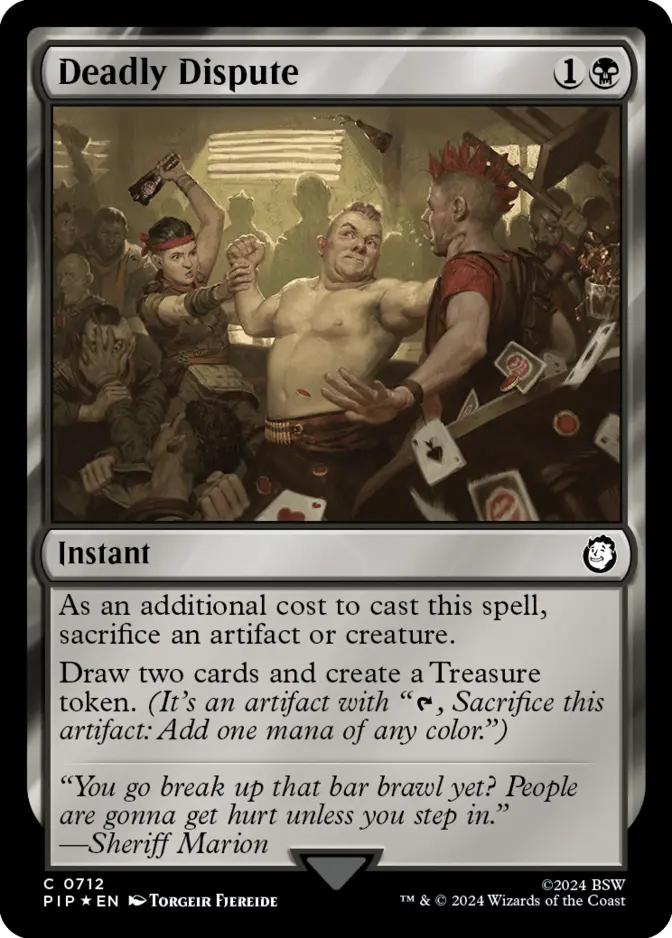 Deadly Dispute <surge foil> [PIP] (F)