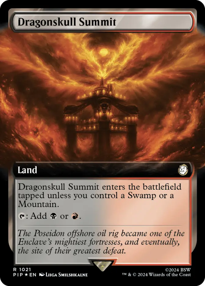 Dragonskull Summit <extended - surge foil> [PIP] (F)