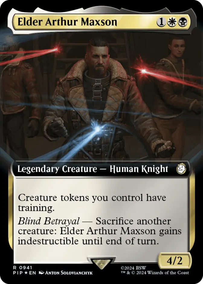 Elder Arthur Maxson <extended - surge foil> [PIP] (F)