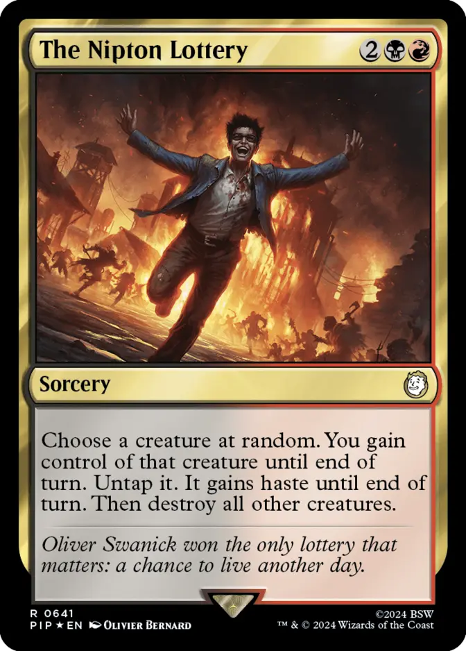 The Nipton Lottery <surge foil> [PIP] (F)