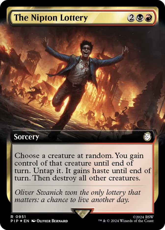 The Nipton Lottery <extended - surge foil> [PIP] (F)