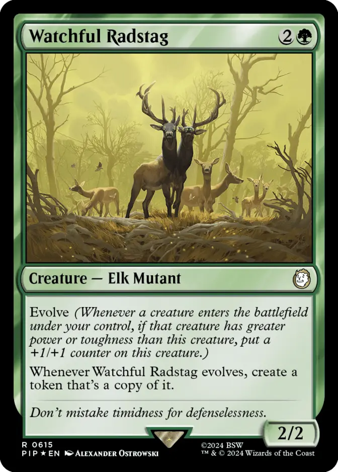 Watchful Radstag <surge foil> [PIP] (F)