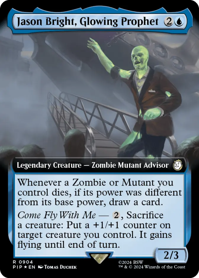 Jason Bright, Glowing Prophet <extended - surge foil> [PIP] (F)