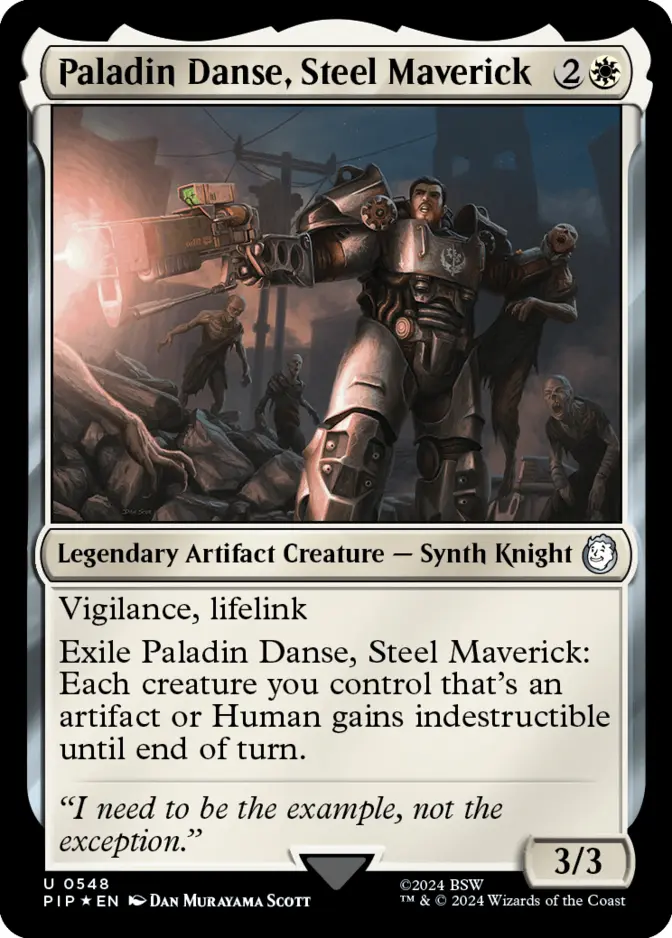 Paladin Danse, Steel Maverick <surge foil> [PIP] (F)