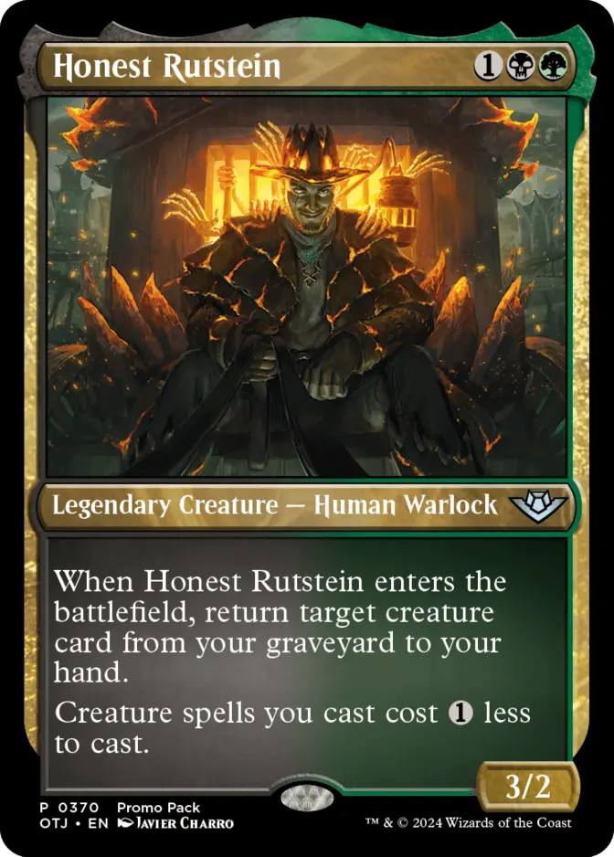 Honest Rutstein <promo pack> [OTJ] (F)