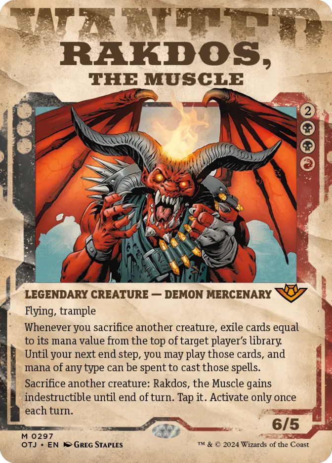 Rakdos, the Muscle <showcase> [OTJ] (F)