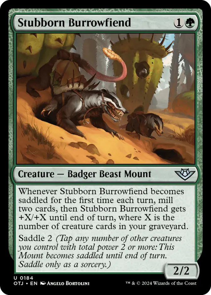 Stubborn Burrowfiend [OTJ]