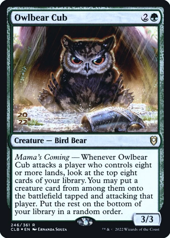 Owlbear Cub <prerelease> [CLB] (F)