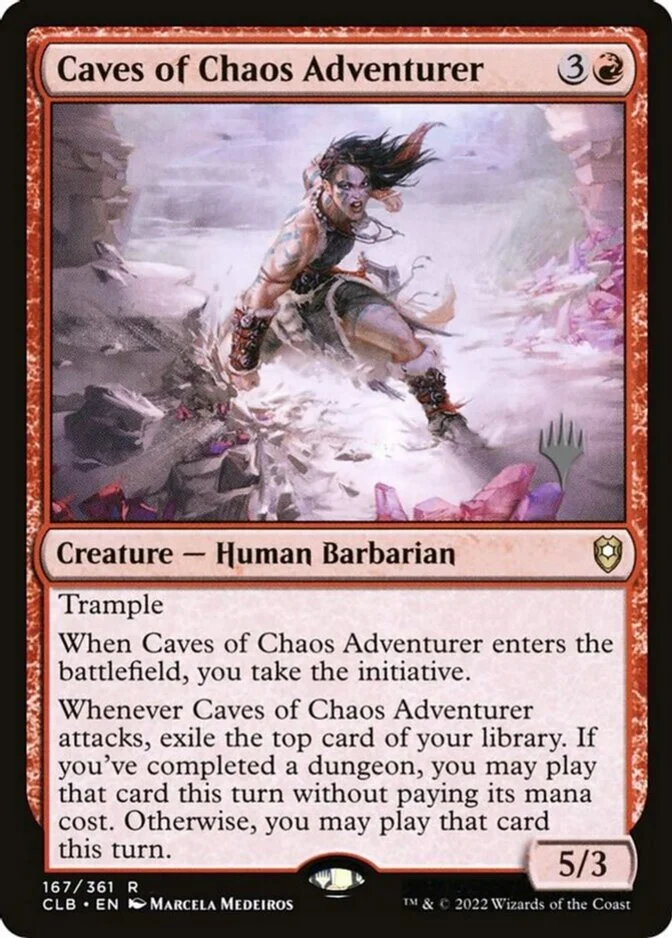 Caves of Chaos Adventurer <planeswalker stamp> [CLB]