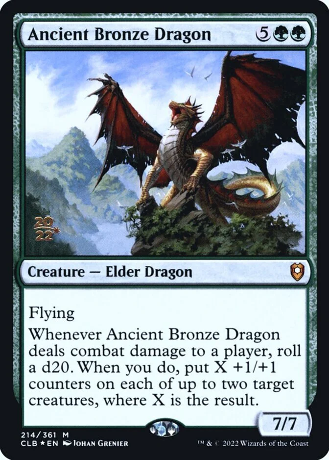 Ancient Bronze Dragon <prerelease> [CLB] (F)