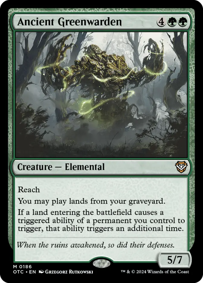 Ancient Greenwarden [OTC]