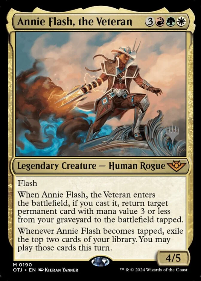 Annie Flash, the Veteran <planeswalker stamp> [OTJ] (F)