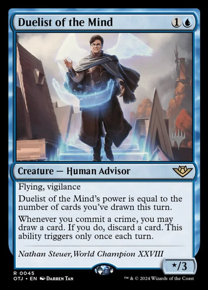 Duelist of the Mind <planeswalker stamp> [OTJ]