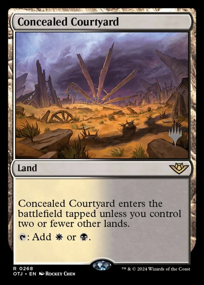 Concealed Courtyard <planeswalker stamp> [OTJ]