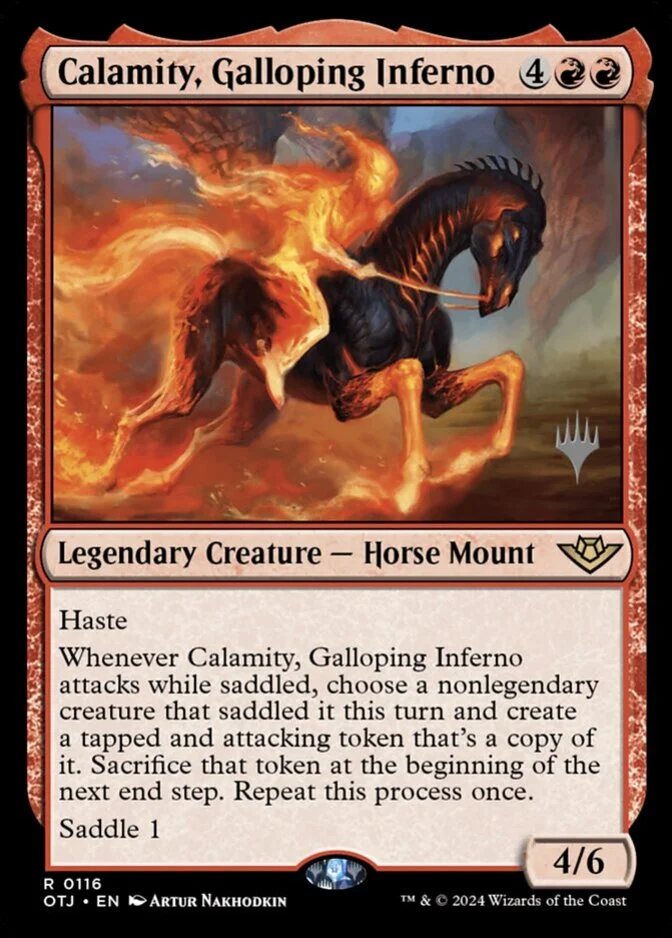Calamity, Galloping Inferno <planeswalker stamp> [OTJ] (F)