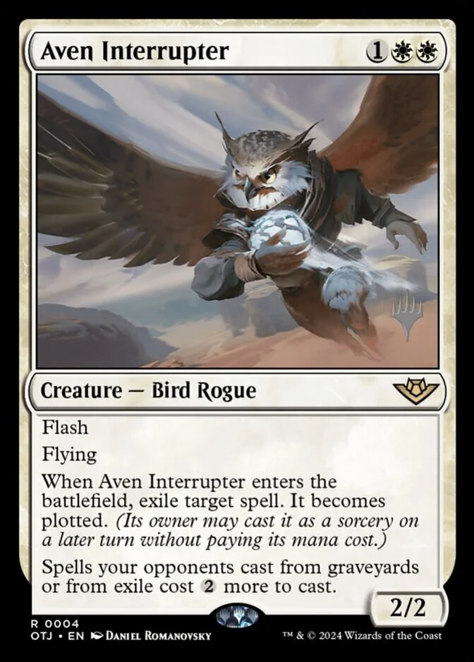 Aven Interrupter <planeswalker stamp> [OTJ]