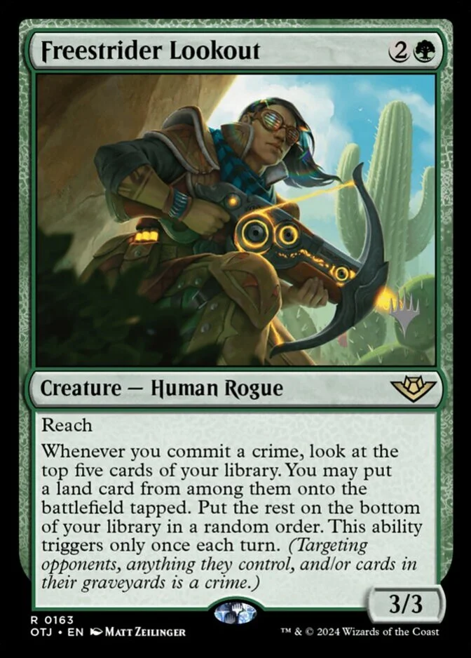 Freestrider Lookout <planeswalker stamp> [OTJ]
