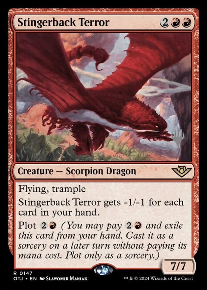 Stingerback Terror <planeswalker stamp> [OTJ] (F)