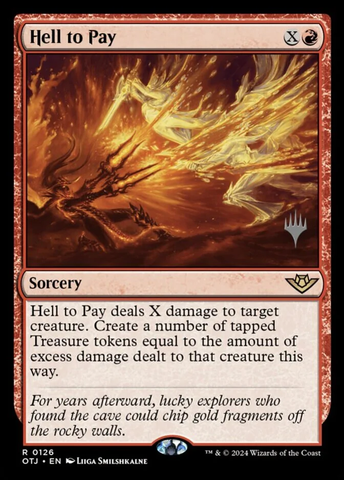 Hell to Pay <planeswalker stamp> [OTJ]