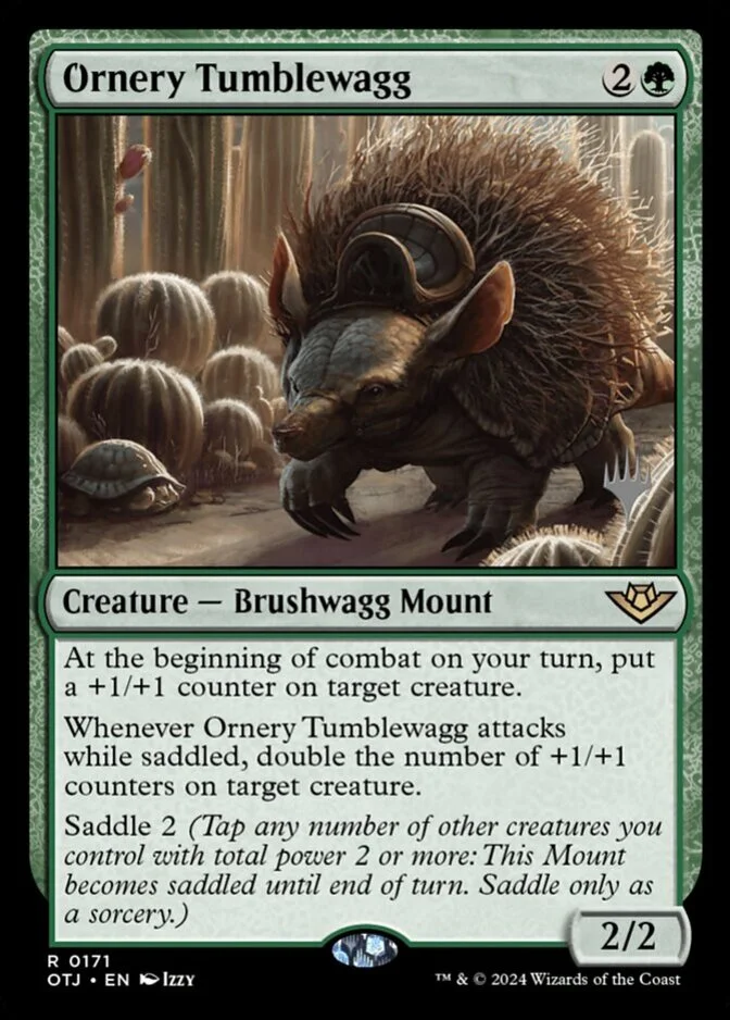 Ornery Tumblewagg <planeswalker stamp> [OTJ]
