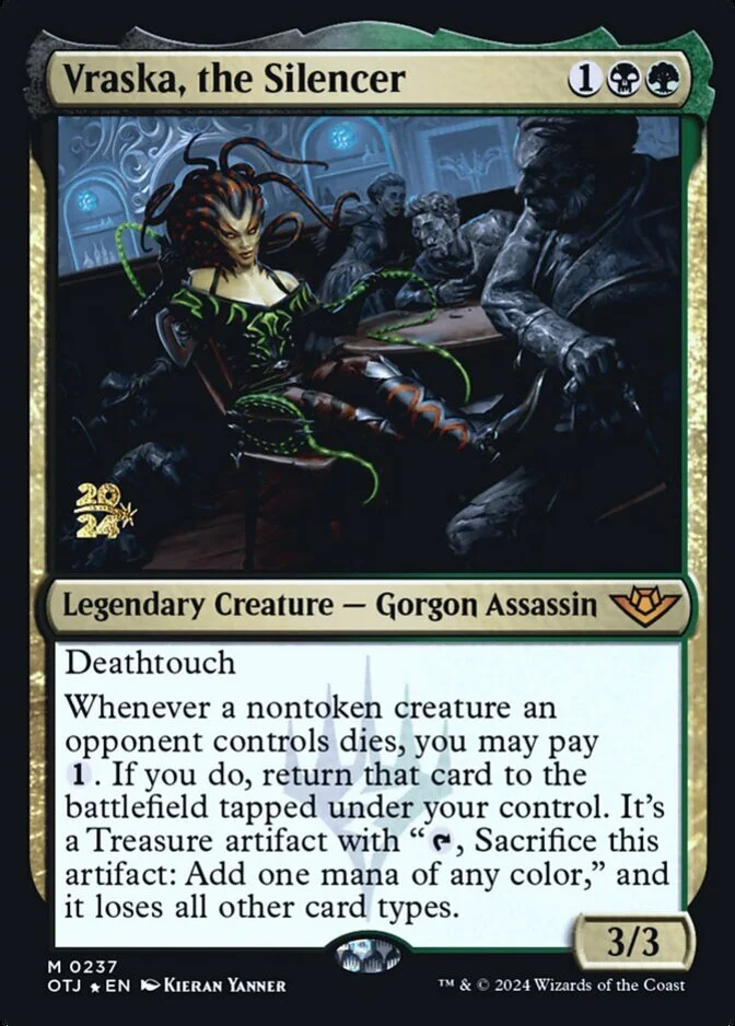 Vraska, the Silencer <prerelease> [OTJ] (F)