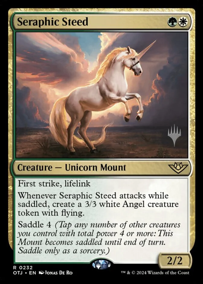 Seraphic Steed <planeswalker stamp> [OTJ] (F)