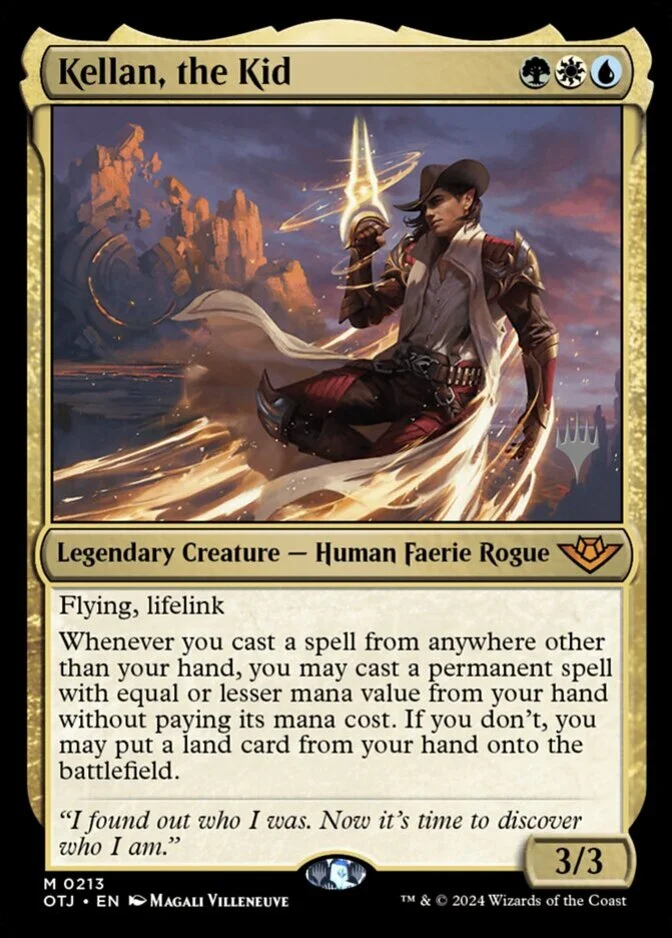 Kellan, the Kid <planeswalker stamp> [OTJ]