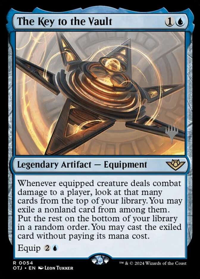 The Key to the Vault <planeswalker stamp> [OTJ] (F)