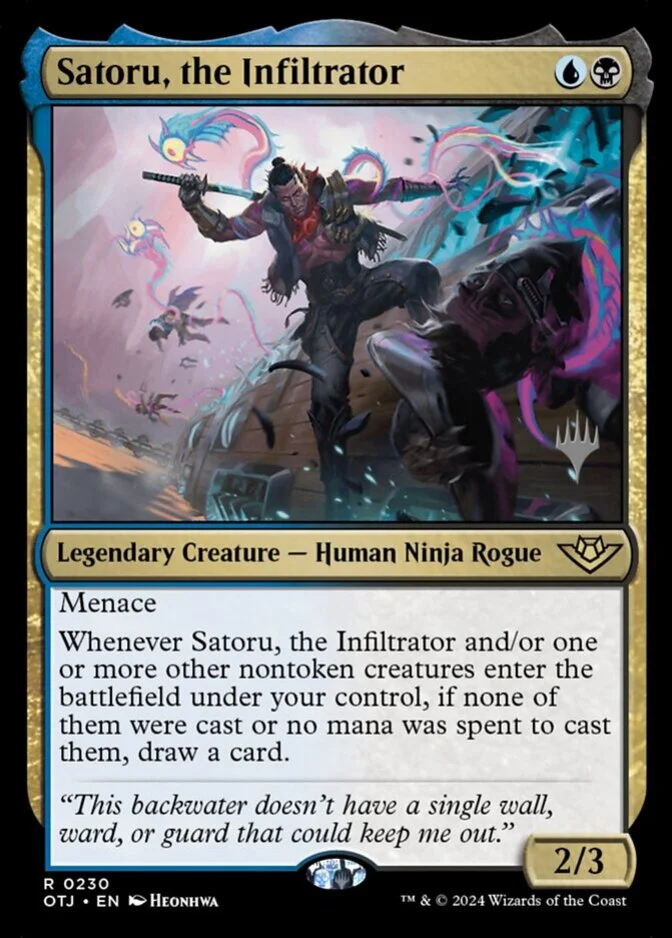 Satoru, the Infiltrator <planeswalker stamp> [OTJ] (F)