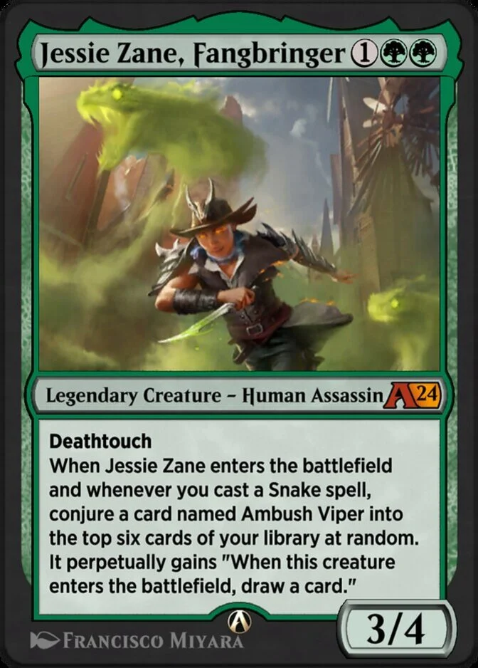 Jessie Zane, Fangbringer [Y24]