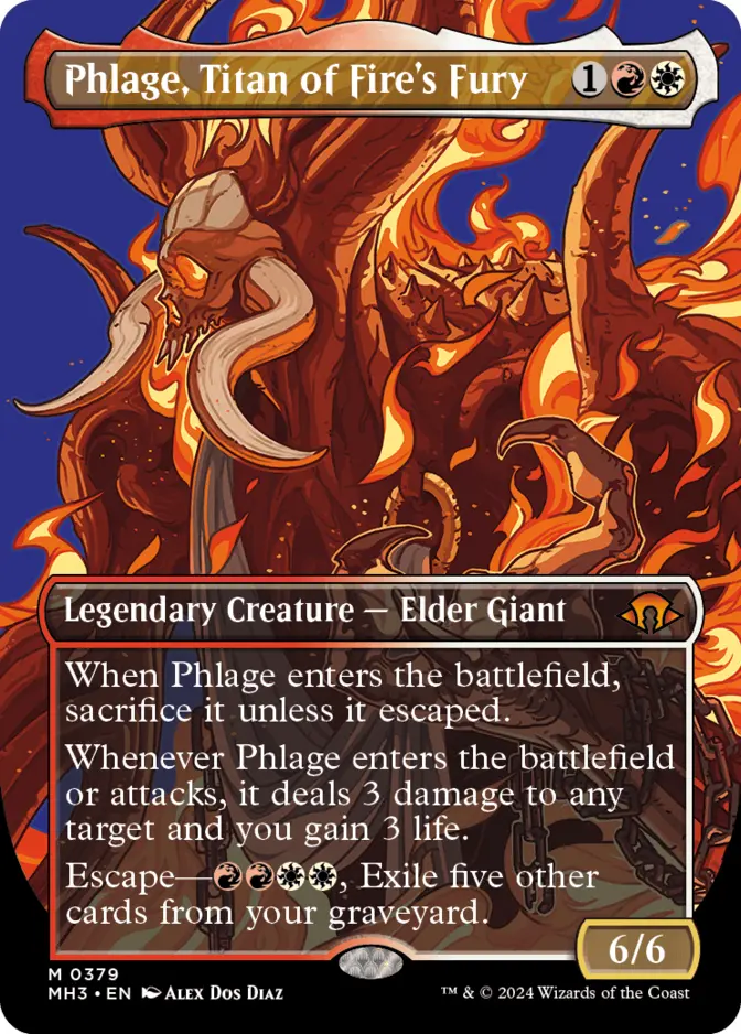 Phlage, Titan of Fire's Fury <borderless> [MH3]