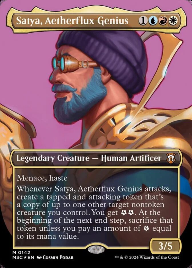 Satya, Aetherflux Genius <borderless - ripple foil> [M3C] (F)