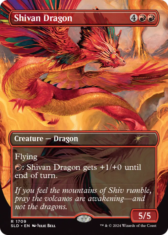 Shivan Dragon <Julie Bell> [SLD]