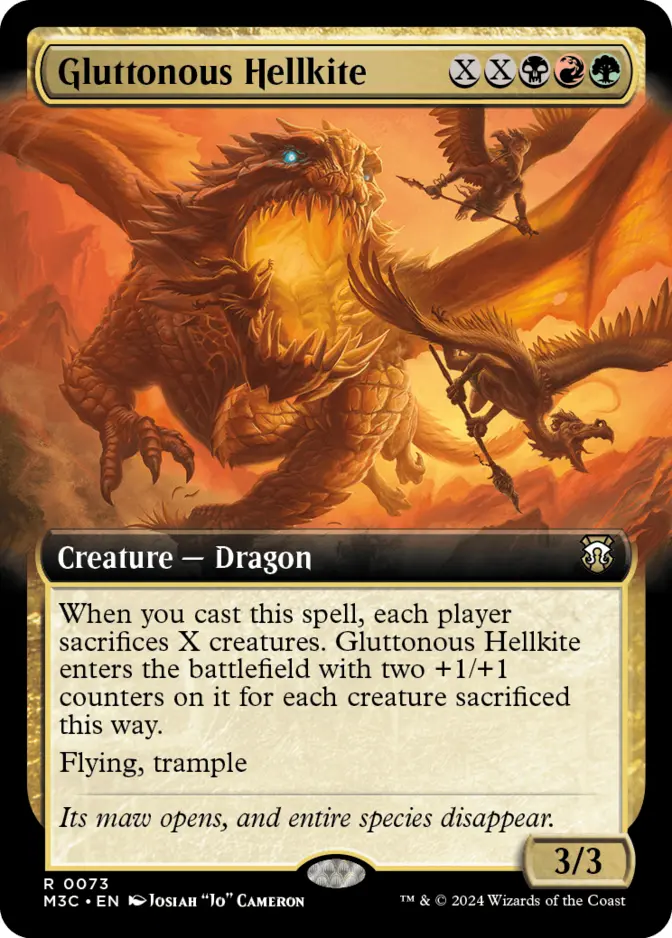 Gluttonous Hellkite <extended> [M3C] (F)