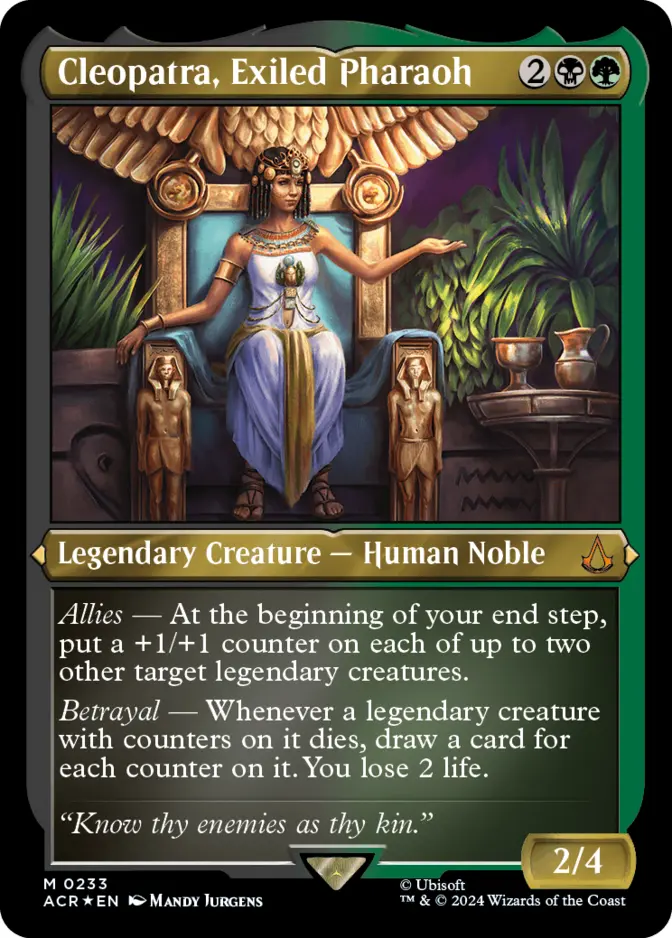 Cleopatra, Exiled Pharaoh <foil etched> [ACR] (F)