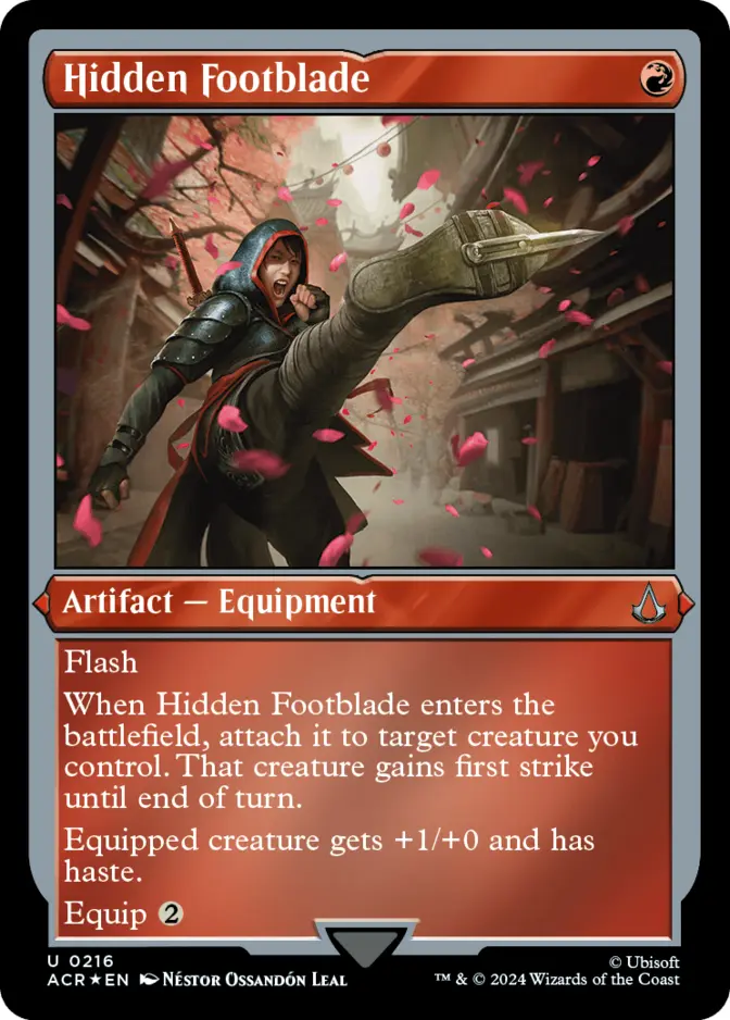 Hidden Footblade <foil etched> [ACR] (F)