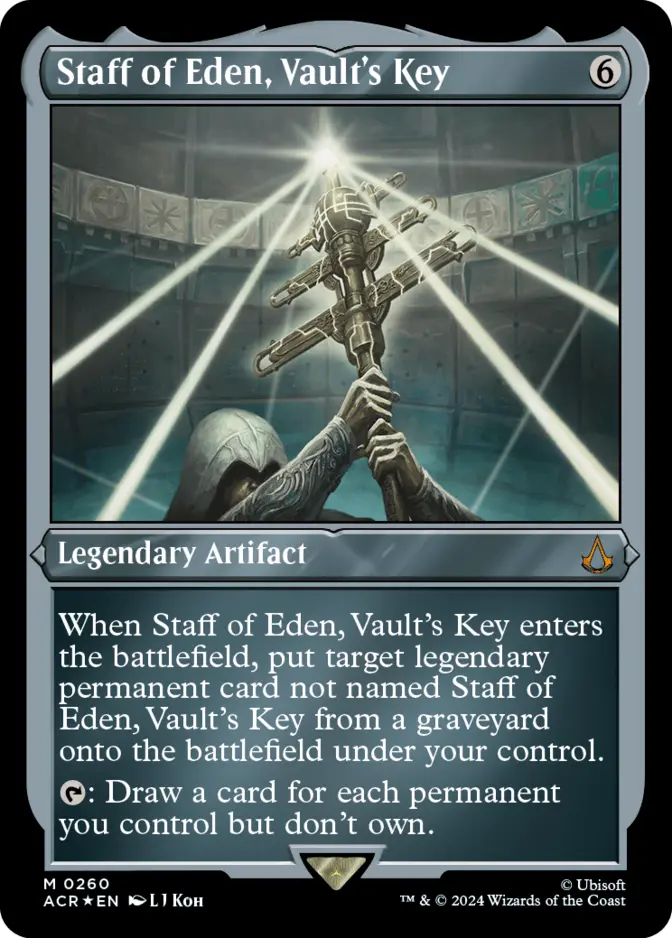 Staff of Eden, Vault's Key <foil etched> [ACR] (F)