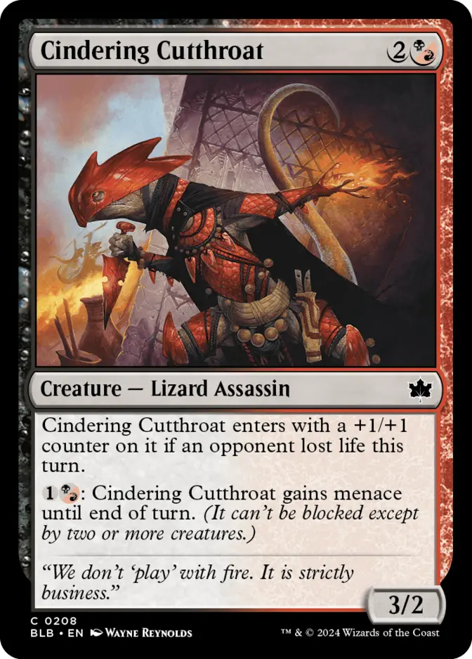 Cindering Cutthroat [BLB]