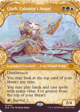 Bloomburrow Commanders: Glarb, Calamity's Augur (Frogs) Deck