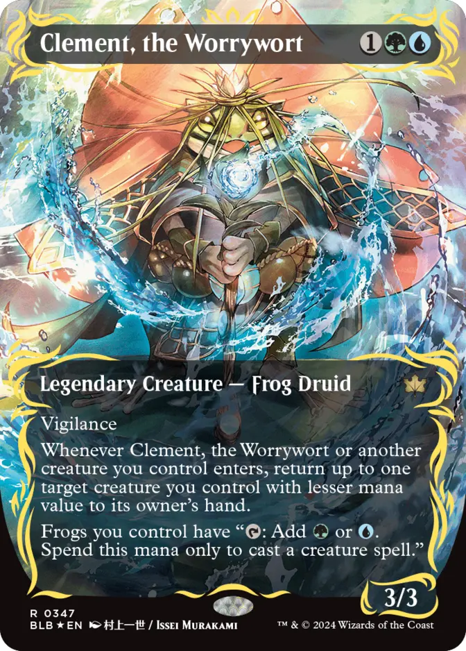 Clement, the Worrywort <borderless - raised foil> [BLB] (F)