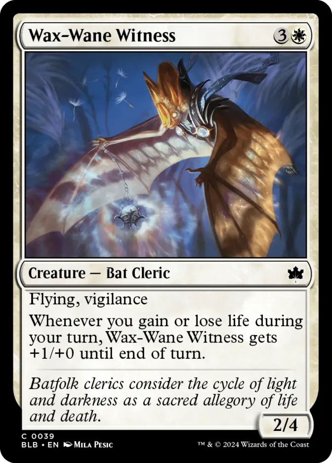 Wax-Wane Witness [BLB] (F)