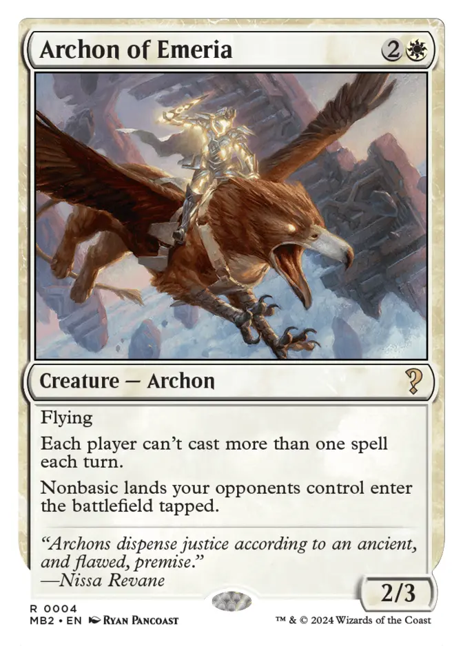 Archon of Emeria <White-Bordered> [MB2]
