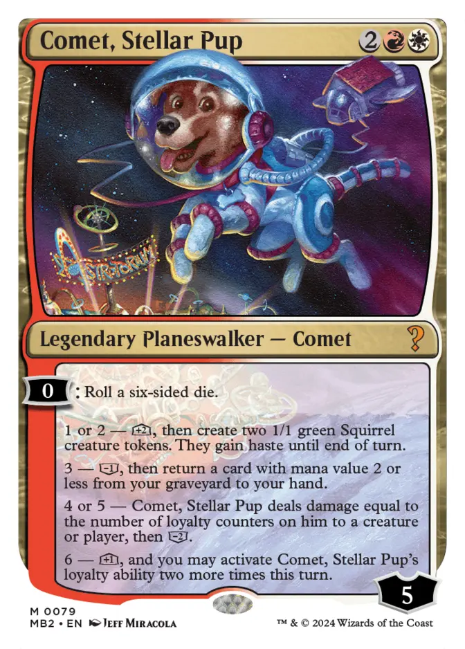 Comet, Stellar Pup <White-Bordered> [MB2]