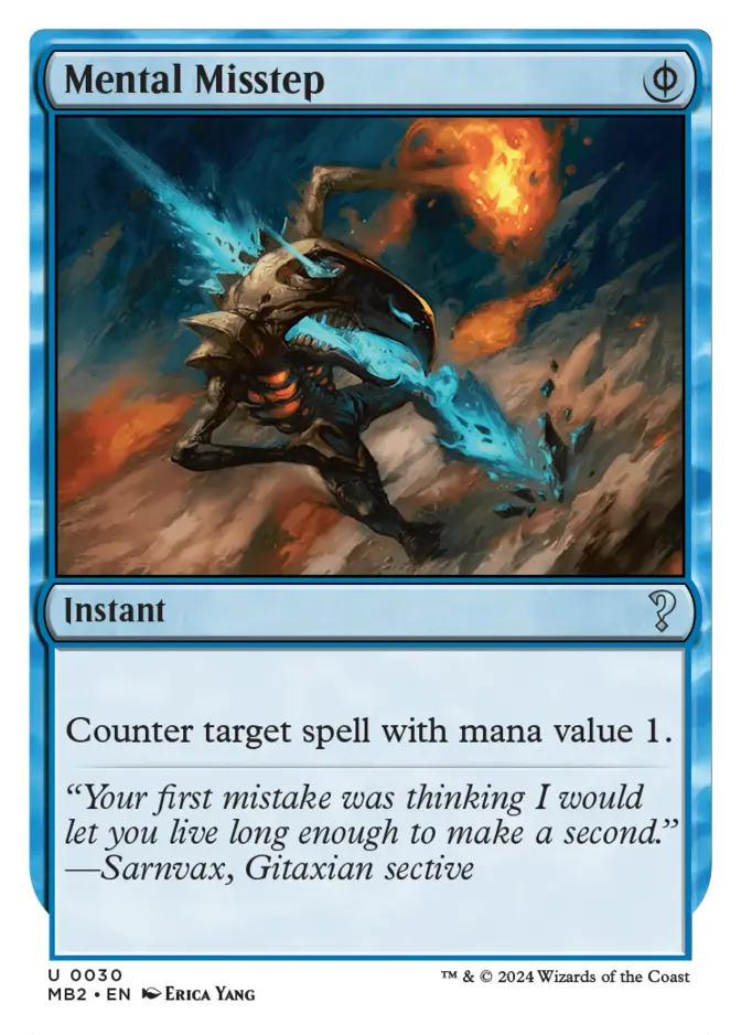 Mental Misstep <White-Bordered> [MB2]